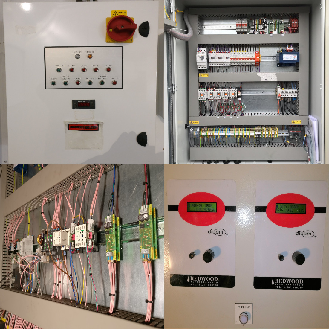 Electrical Control Panel on a fridge